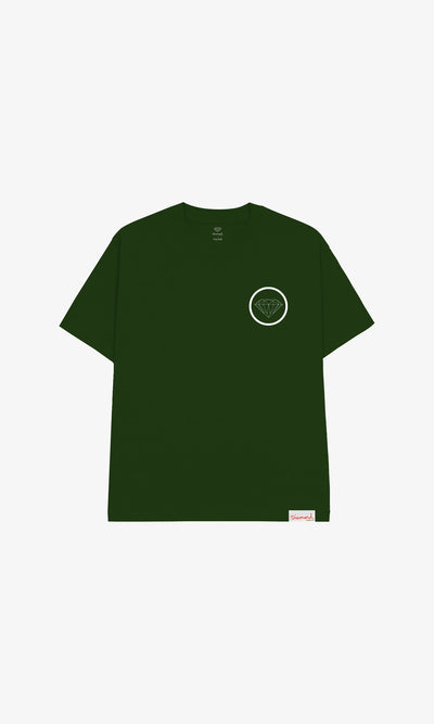 BRILLIANT CIRCLE TEE - FORREST GREEN