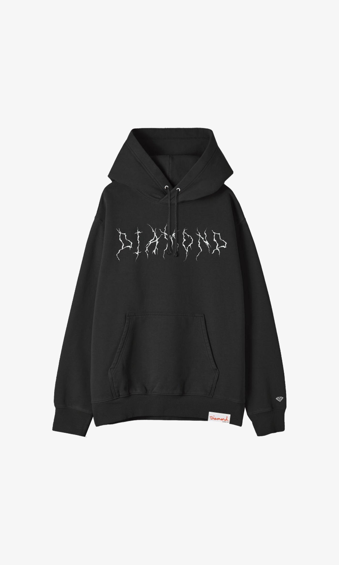 SKULLS & DIAMONDS HOODIE - BLACK