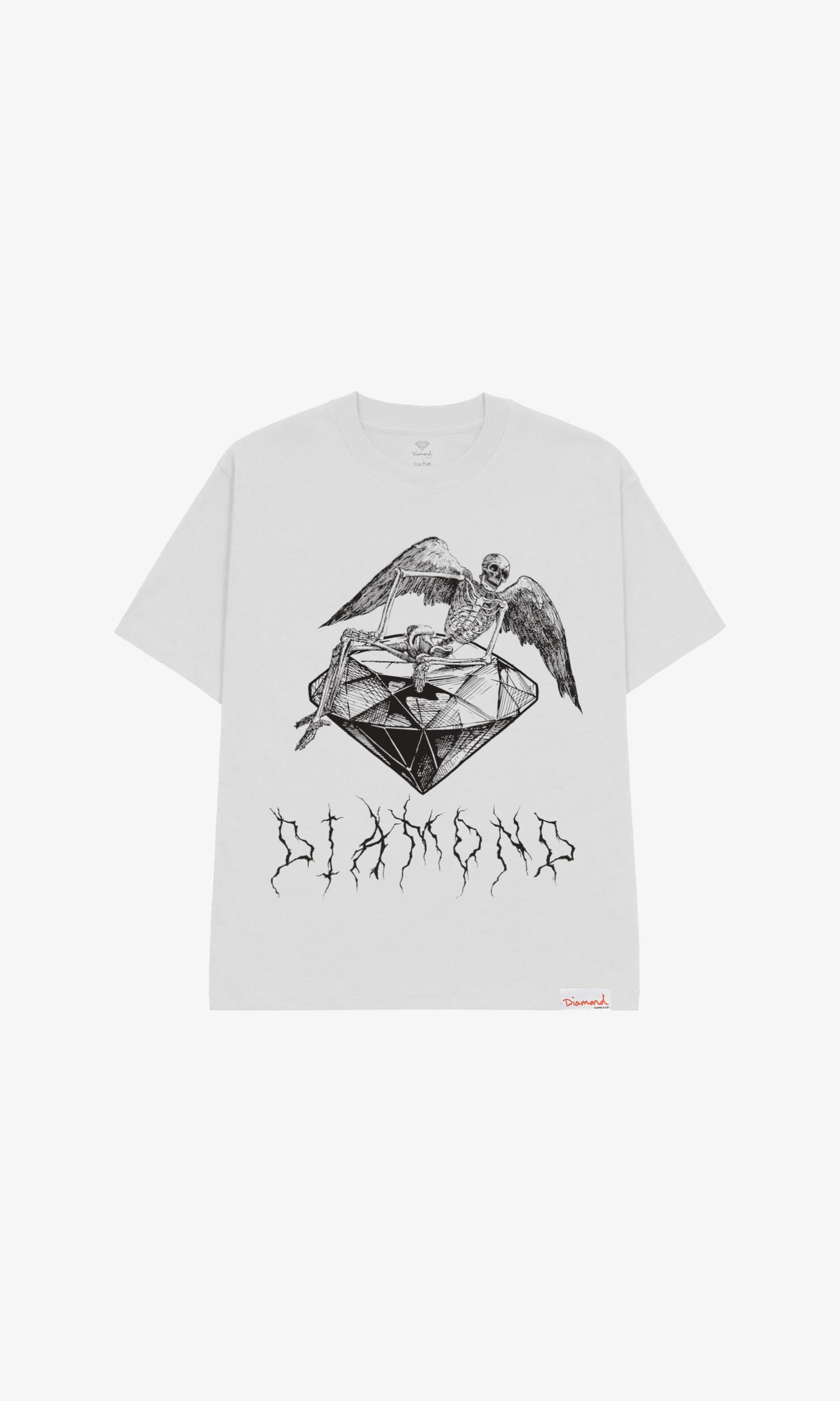 SKULLS & DIAMONDS TEE - WHITE