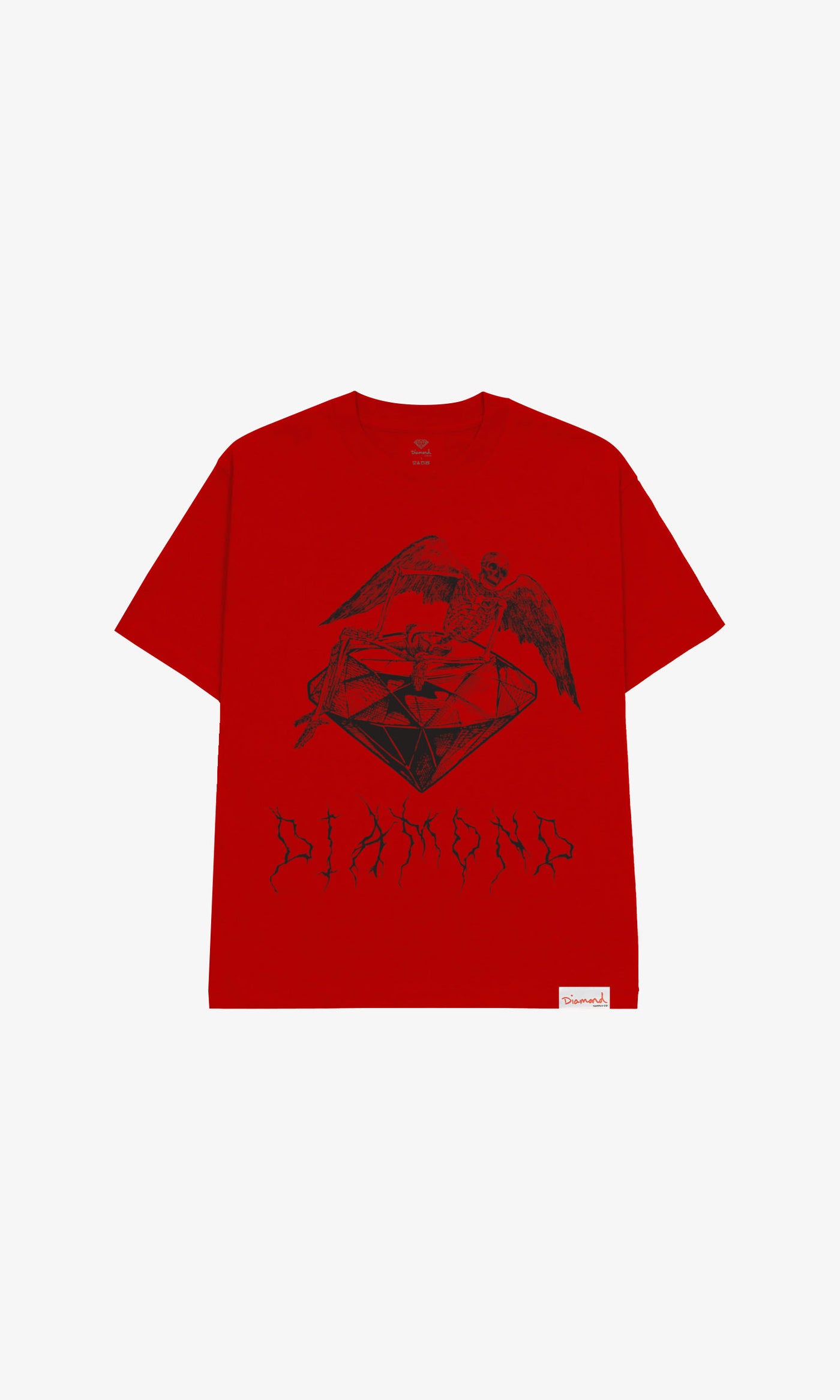 SKULLS & DIAMONDS TEE - RED