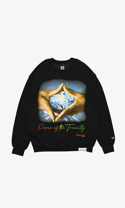 POWER OF TRINITY CREWNECK - BLACK