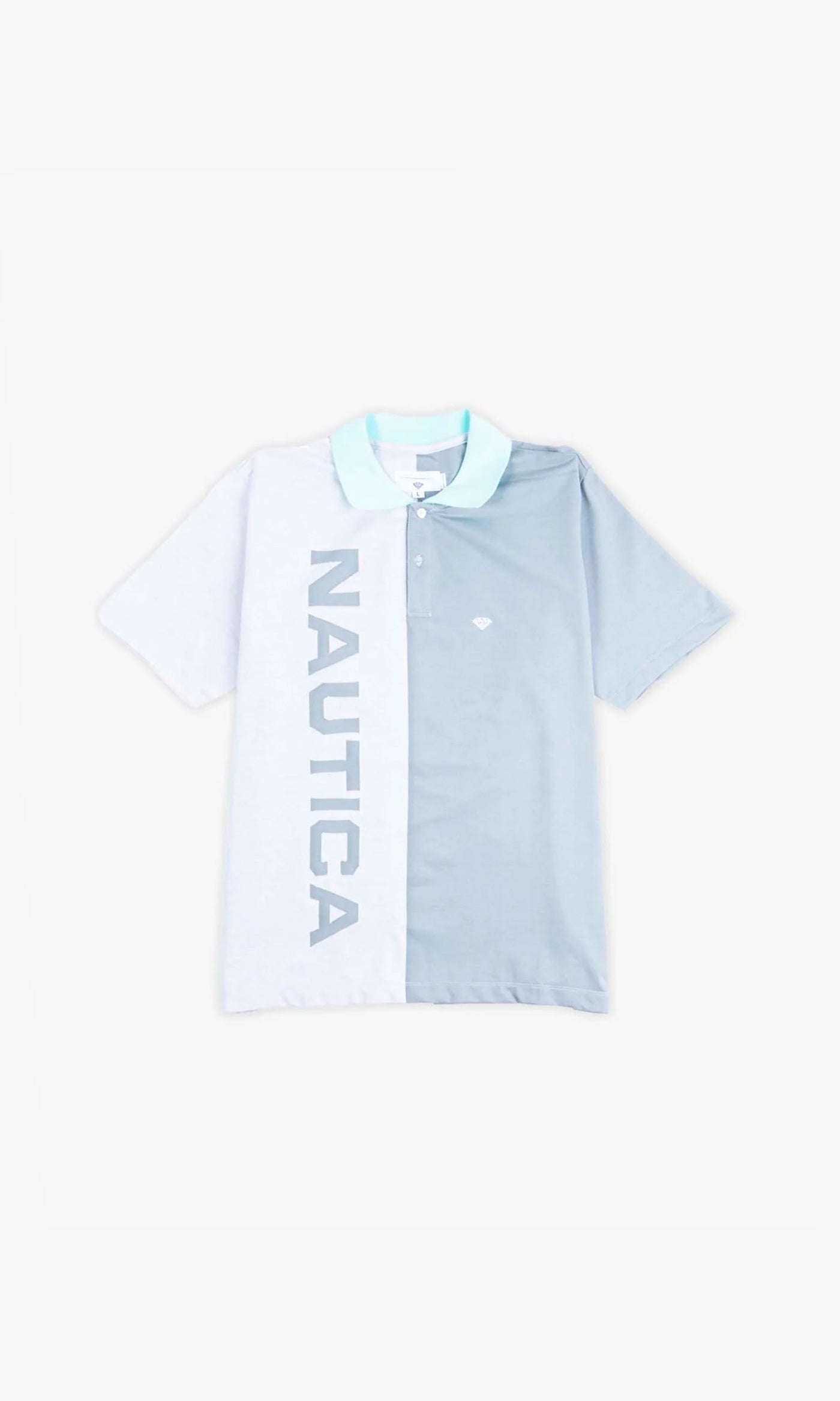 Nautica Polo - White/ Grey / Diamond Blue