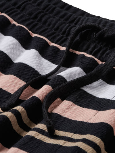 Marquise Striped Shorts - Black
