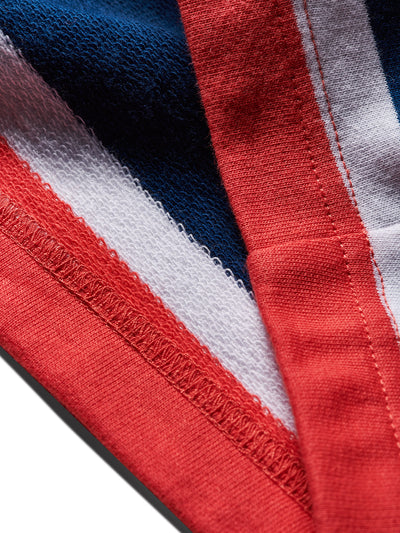Mini OG Script Striped Shorts - Coral