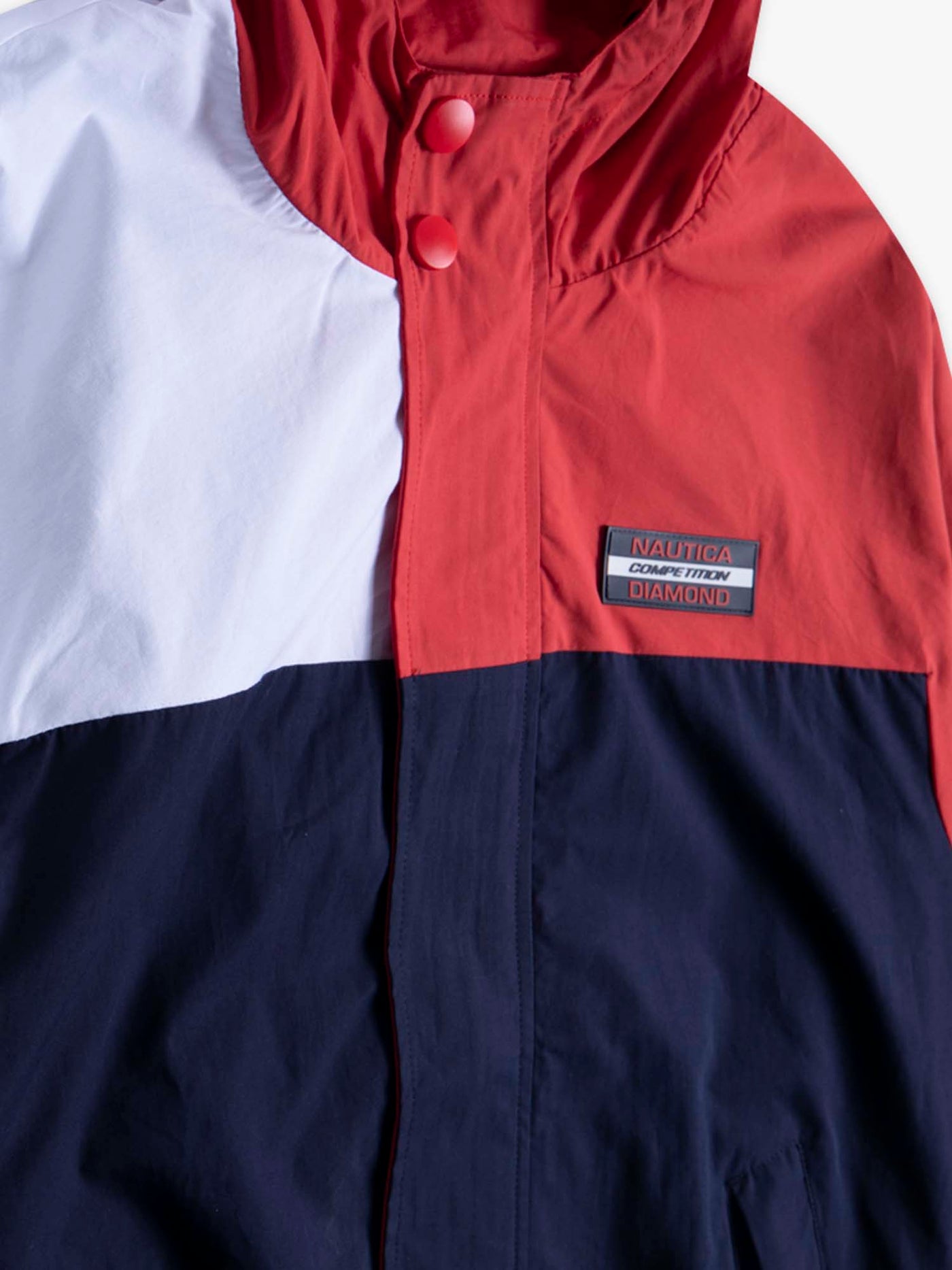 Nautica Nylon Color Block Jacket - Red / Navy