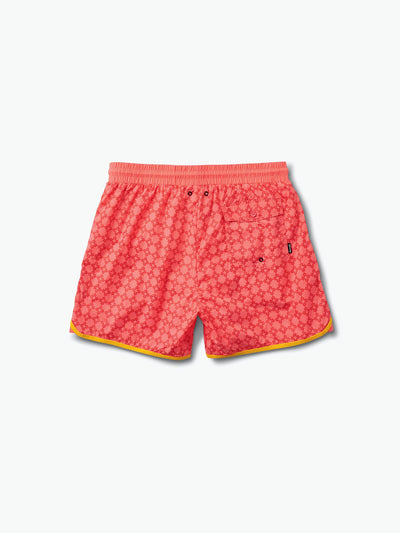 Checkered Cross Shorts - Coral