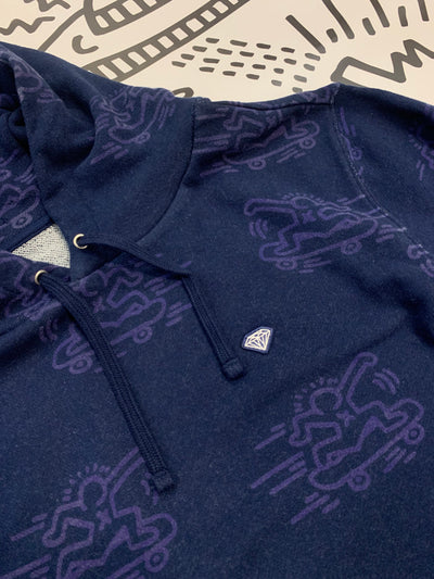 Diamond x Haring Skating Hoodie - Navy