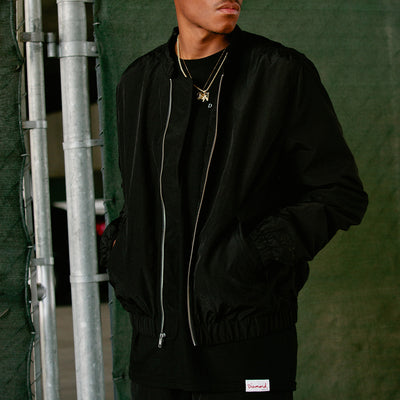 G.I. Nylon Bomber Jacket - Black