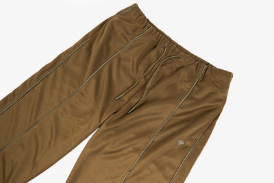 Diamond Cropped Track Pants - Army Green
