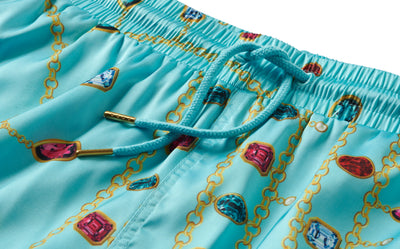 Diamond Chain Shorts - Diamond Blue